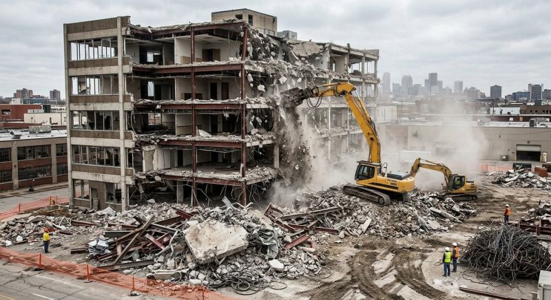 Factory Demolition in Sacramento, CA